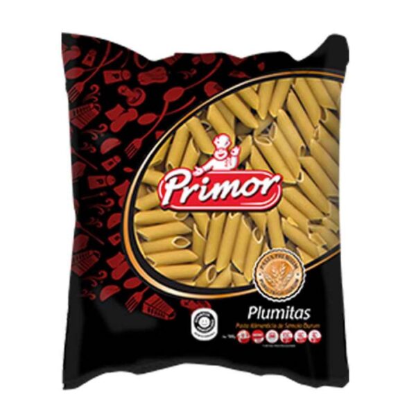 Pasta Primor Plumitas 1kg X 12