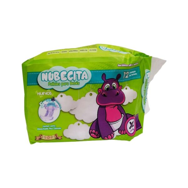 PAÑALES NUBECITA X 12 XL