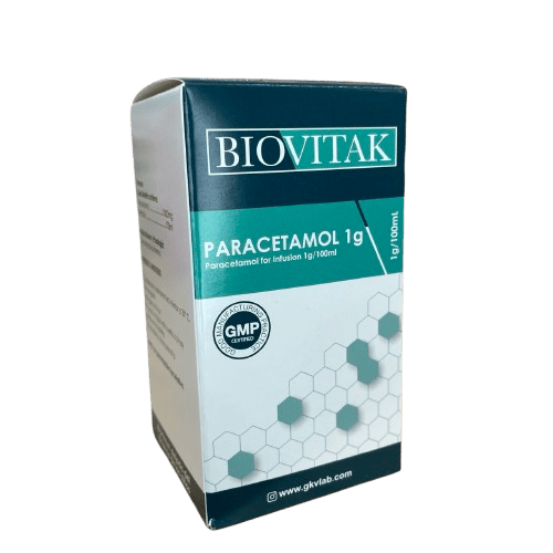 Paracetamol Biovitak Inf Iny 1g/100m