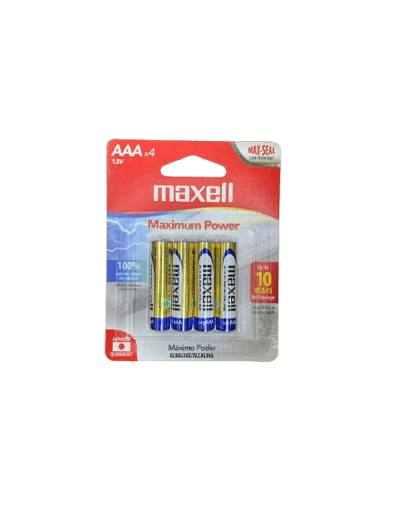 Pilas Maxell Alcalinas Aaa X 4