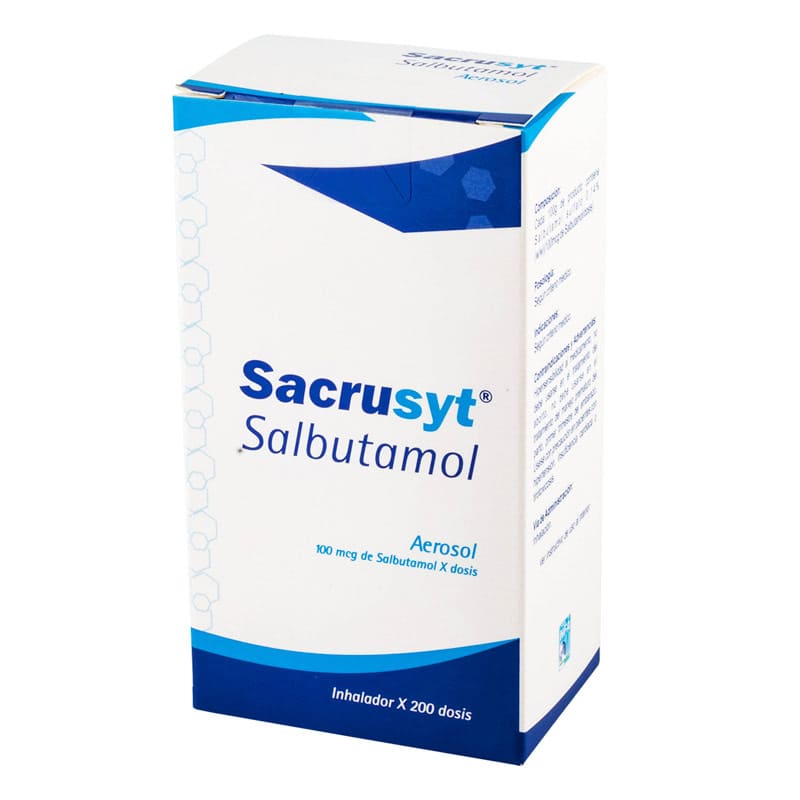 SALBUTAMOL 100MCG INHAL. 200 DOSIS SACRUSYT