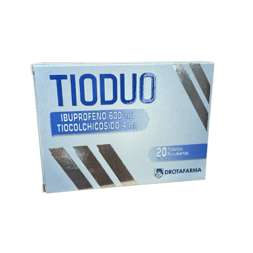 Tioduo Ibuprofeno 600mg /tiocolchicosido 4mg X 20 Tab Drotafarma