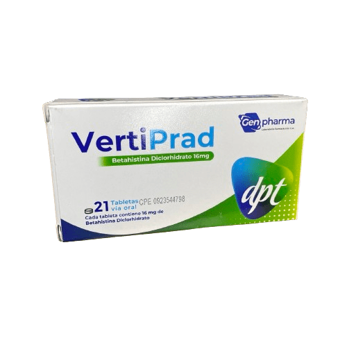 Vertiprad 16mg X 10 Tab Dpt
