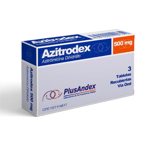 AZITRODEX 500 MG X 5 TAB (PLUSANDEX)