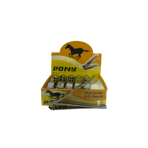 CORTA UÑAS PONY PLATEADO GDE X 12