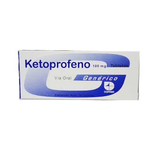 KETOPROFENO TAB 100 MG X 10 COFASA
