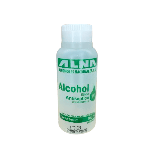Alcohol Absoluto 96% 100ml Alna