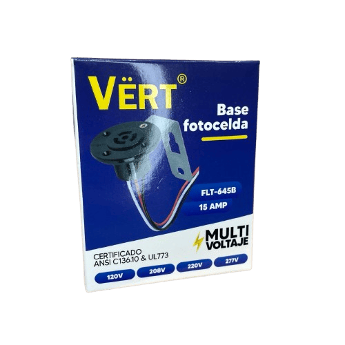 Base Para Fotocelda 15 Amp Multivotaje Vert