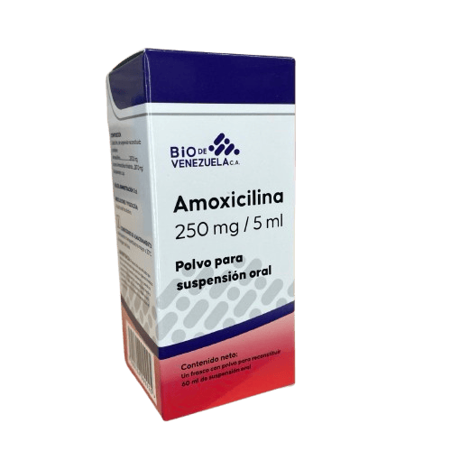 Amoxicilina 250 Mg/5ml X 60 Ml Susp Bio De Vzla