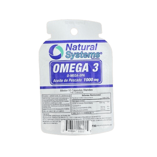 Omega 3 Ns 1000mg x10 cabl
